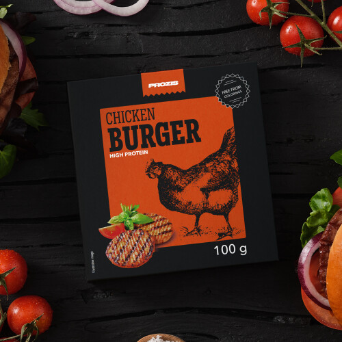 Chicken Burger 100 g - Déjeuner et Dîner | Prozis