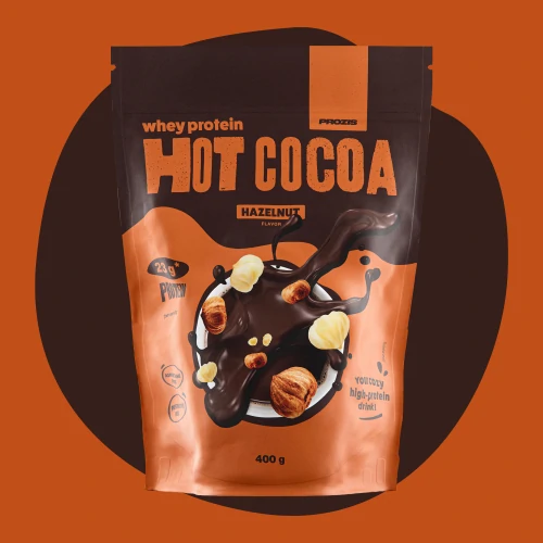 Hot Cocoa con Proteina Whey 400 g Nocciola Alimentazione Diet Prozis