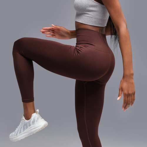 Threadbare Fitness Tall gym leggings in chocolate brown | ASOS