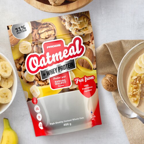 Oatmeal + Whey - Avoine et whey 400 g - Petit Déjeuner et Snacks | Prozis