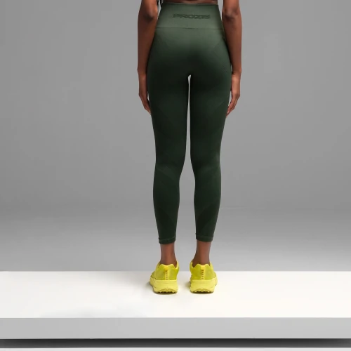 X-Skin Dynamics High Waist Leggings - Dark Green - Clothing