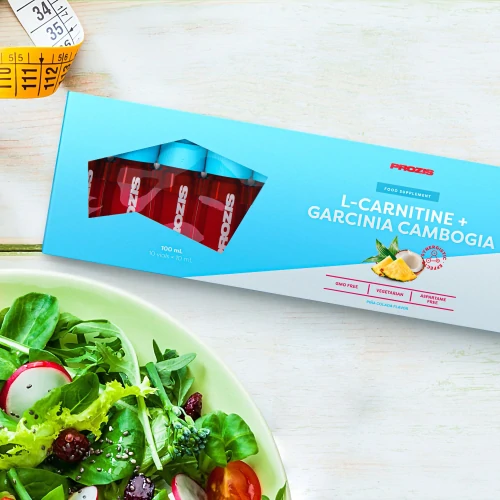 LCarnitina + Garcinia Cambogia 10 vials Energia e Resistência Prozis