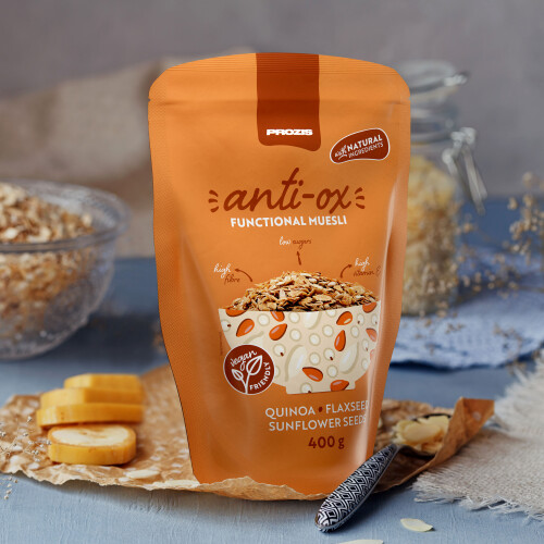 AntiOx Functional Muesli 400 g Quinoa Sunflower Seeds Flaxseed