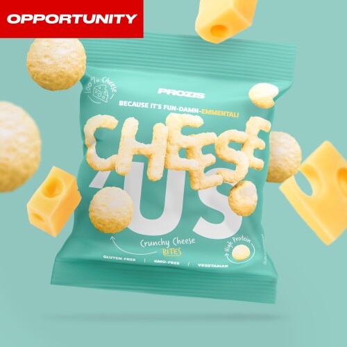 Cheese'Us Crunchy Cheese Bites Emmental Opportunity Free From