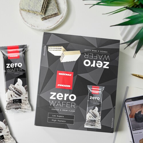 12 x Zero Wafer 40 g Povero di Zuccheri Wafer Proteico Barrette e
