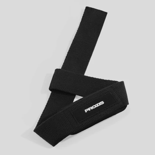 Cotton Weightlifting Straps 2.0 - Pair (2) - Black - Home Gym