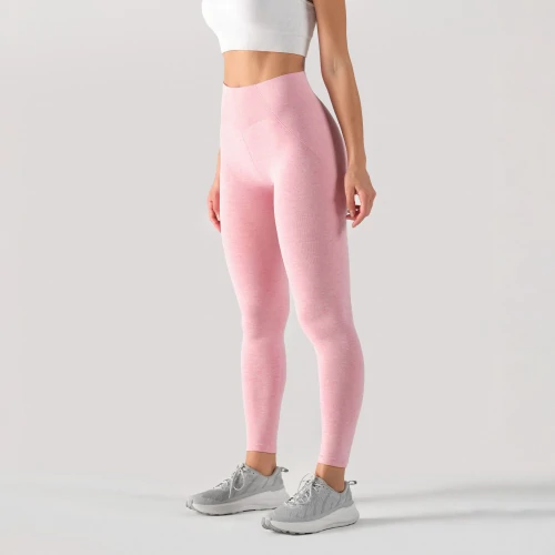 Leggings de Cintura Regular BFF - Candy Pink Melange - Vestuário