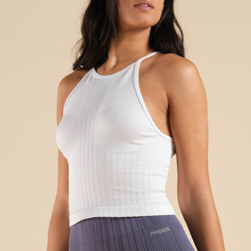 Aligned Tank Top - White - Clothing Ranges