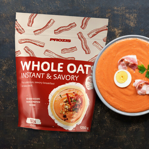 Savory Instant Whole Oats 1250 g Breakfast & Between Meals Prozis