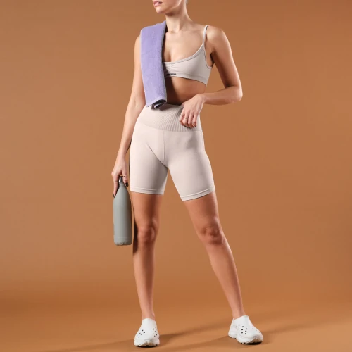 Speed Sports Bra - Off White Melange - Clothing Ranges