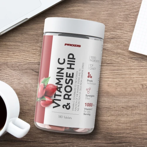 VITAMIN C 500mg WITH ROSE HIPS 6本 個人むけ