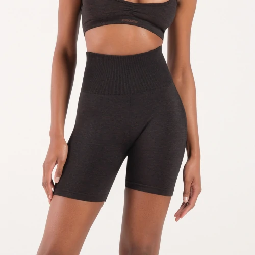 Pantalones cortos de cintura alta Speed Brown Melange