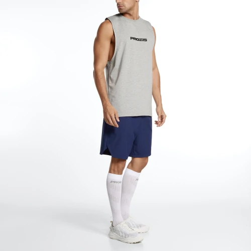 Camiseta sin mangas Script Men Light Gray