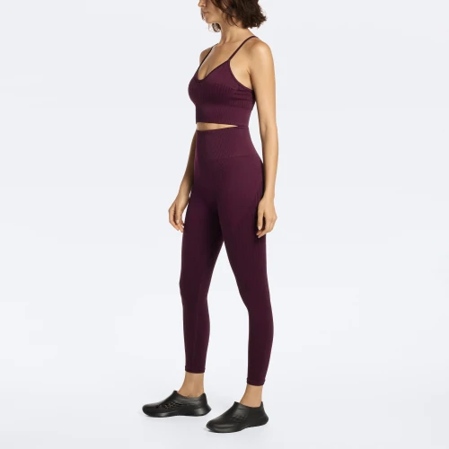 Straight Shooter High Waist Leggings Bordeaux Clothing Prozis