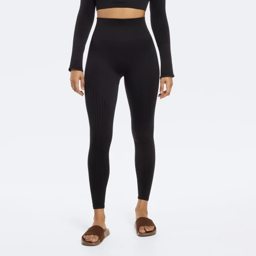 Straight Shooter Leggings mit hoher Taille Black Bekleidung Prozis