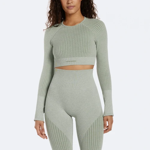 Crop top maniche lunghe sport shop