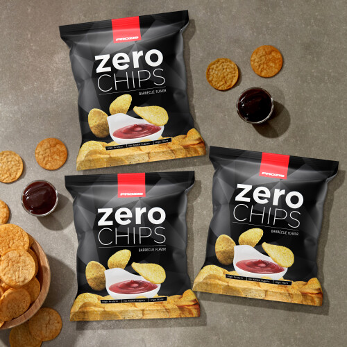 3 x Zero Protein Chips 25 g Alimentation Diététique Prozis
