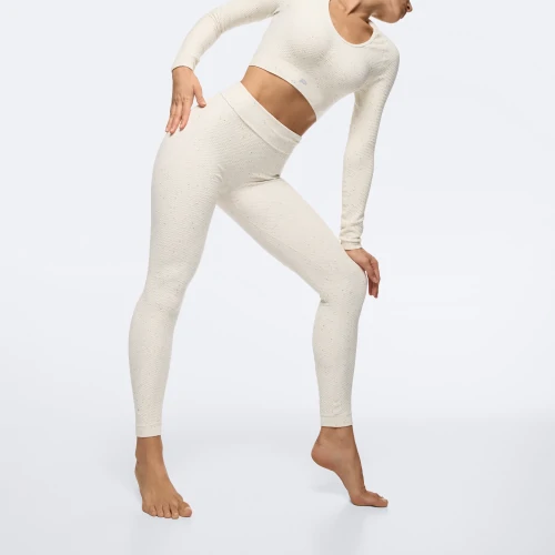 Peach Perfect FX High Waist Leggings - Off White - Clothing