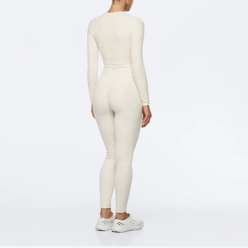 Peach Perfect FX High Waist Leggings - Off White - Clothing
