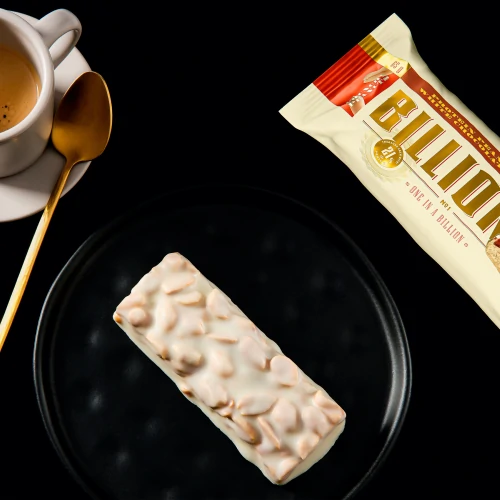 2 x Billion - Barre Protéinée aux Cacahouètes et Chocolat Blanc 65 g -  Barres et Snacks à Emporter