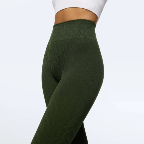 Free Spirit Medium Waist Leggings Dark Green Clothing Prozis