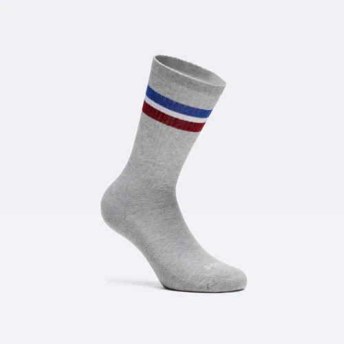Athletic Cushioned Crew Socks Gray Melange Clothing Prozis