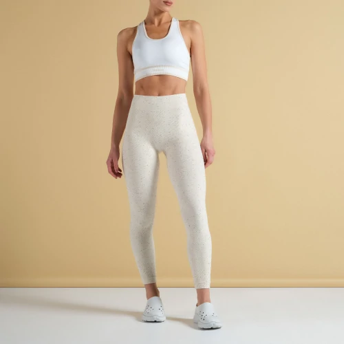 Peach Perfect FX Cotton Regular Waist Leggings - Off White - Clothing