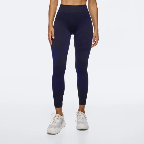 Active Marble Regular Waist Leggings Black Navy Blue Clothing Prozis