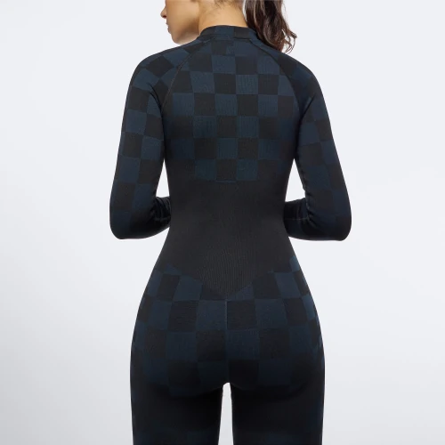 Black and blue jumpsuit clearance