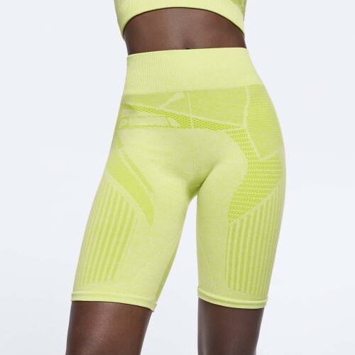 Short de Cycliste Taille Normale Nebula Lime Green Melange Vetements Prozis
