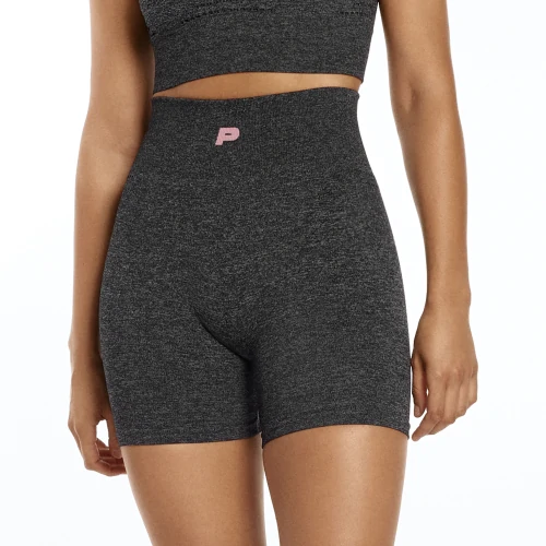 Busy Bee Medium Waist Medium Shorts Dark Gray Melange Performance Sports Prozis
