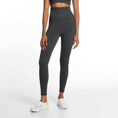 Alpine High Waist Leggings Dark Gray Melange Clothing Prozis