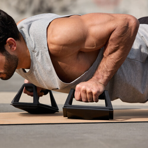 Kore 2.0 - 3 in 1: Ab Roller, Dynamic & Stable Push-up Stands