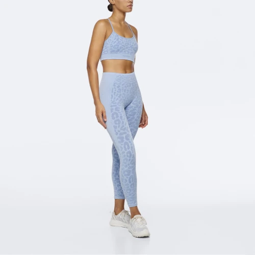 Workout Cheetah Sports Bra - Smoky Blue Melange - Clothing | Prozis