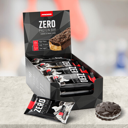 12 x Zero Protein Bar Pochi zuccheri Barrette e Snack On The Go