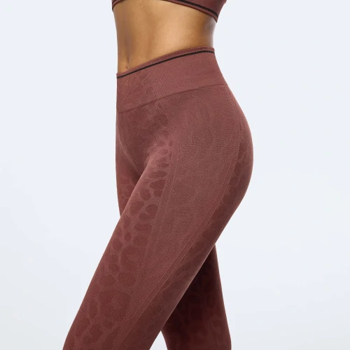 Workout Cheetah Regular Waist 7 8 Leggings Brown Clothing Prozis