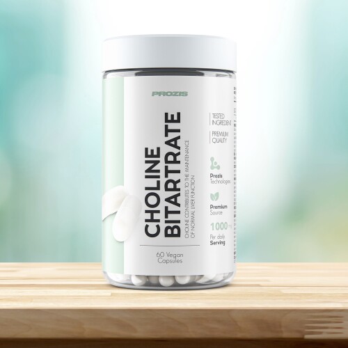 Choline Bitartrate 60 Veg Caps Athlete's Health Prozis