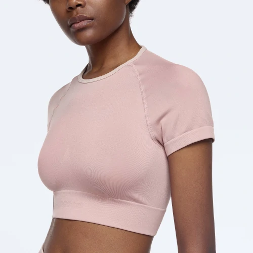 Off white pink crop top clearance