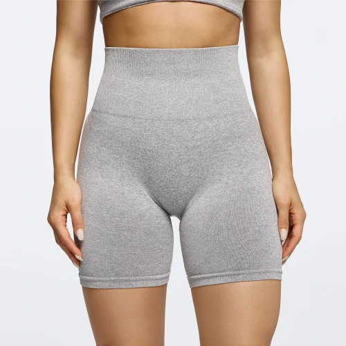 Alpine High Waist Medium Shorts Light Gray Melange Performance Sports Prozis