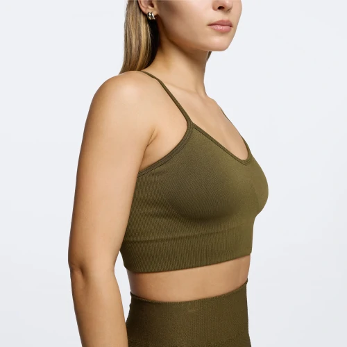 Army green bralette new arrivals