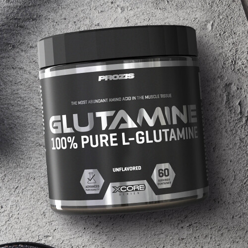 Glutamine en Poudre 300 g - Développement Musculaire | Prozis