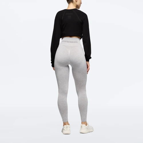 Peach Perfect High Waist Leggings Light Gray Melange Clothing Prozis