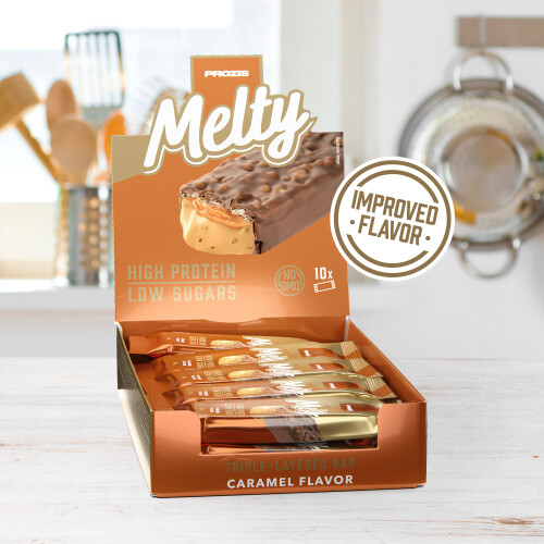 10 x Melty Low Sugar Protein Bar Bars & Snacks On The Go Prozis