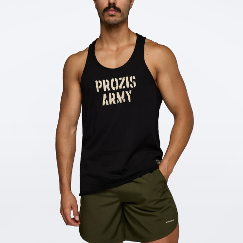 Camiseta sin mangas Stringer Army Black Ropa Prozis