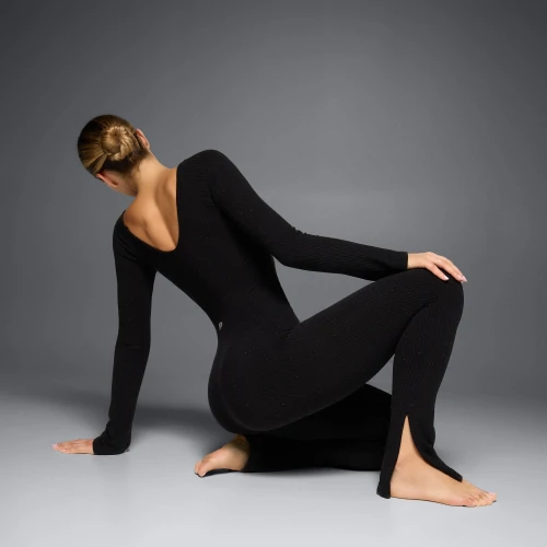 Black leotard jumpsuit sales