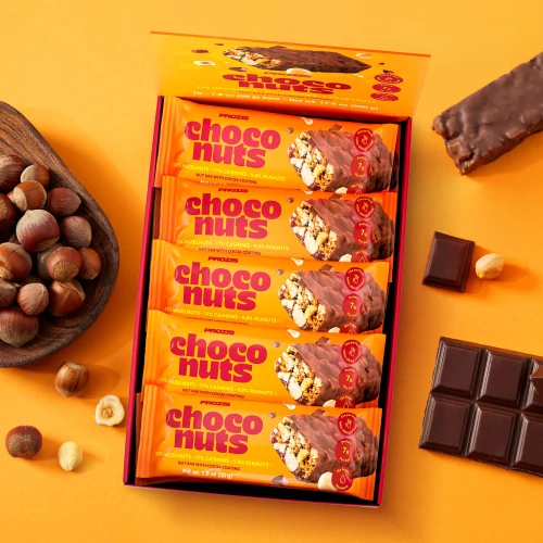 ChocoNuts - Hazelnut & Milk Choco 10 ct - Bars & Snacks On The Go