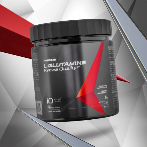 Prozis L-Glutamina Kyowa Quality™ 300g Polvere Gusto Neutro - Amminoacido Puro Per Il Tuo Allenamento