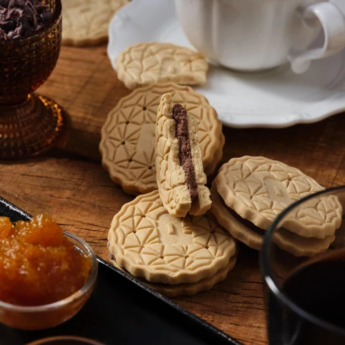 Double Creamy Protein Cookies 2 ct (pack of 4) - Chocolate & Hazelnut Cream (5)