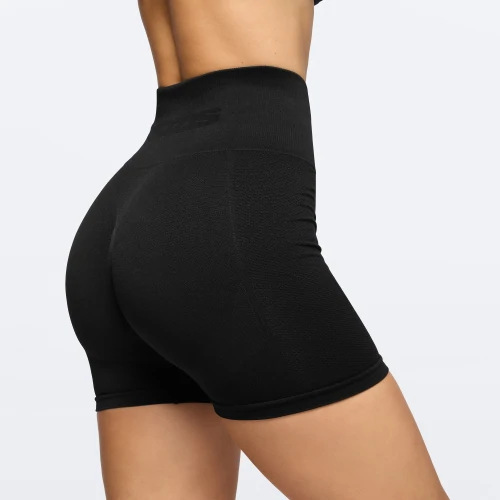 Peach Perfect Mittellange Shorts mit hoher Taille (3)