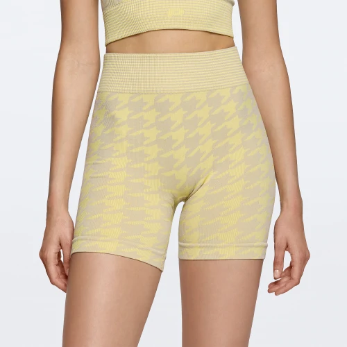 Short Moyen Taille Normale Houndstooth Harmony (3)